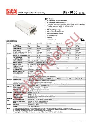 SE-1000-24 datasheet  